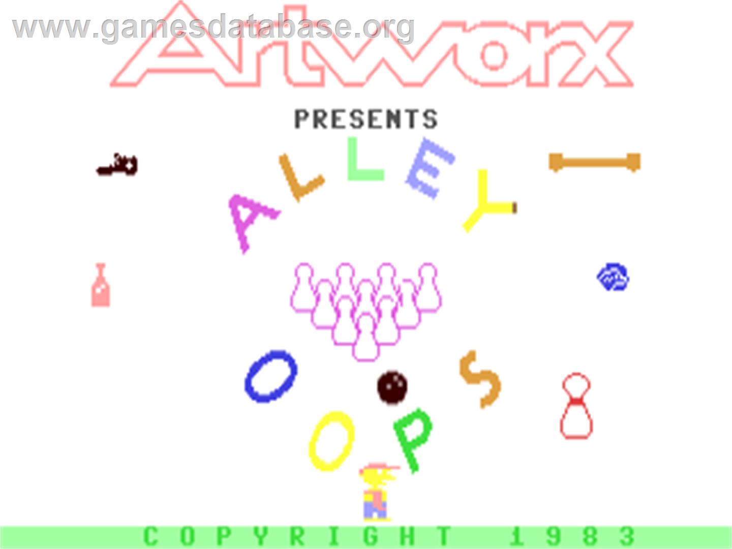Alley Oops - Commodore 64 - Artwork - Title Screen