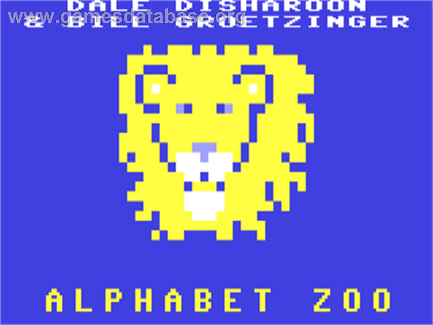 Alphabet Zoo - Commodore 64 - Artwork - Title Screen