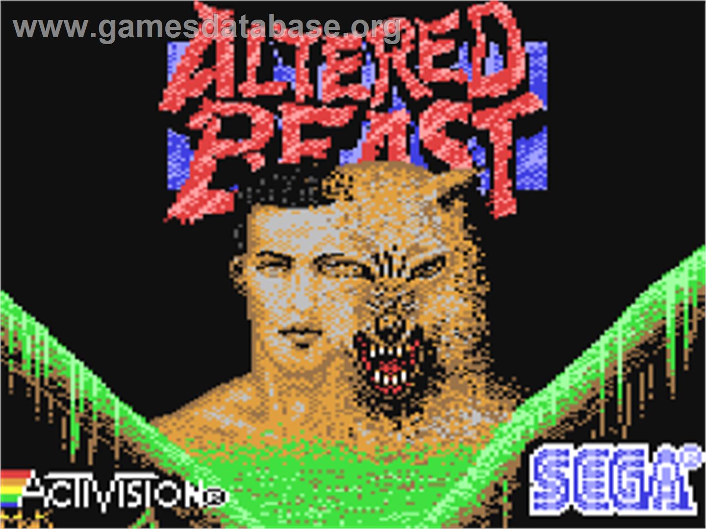 Altered Beast - Commodore 64 - Artwork - Title Screen