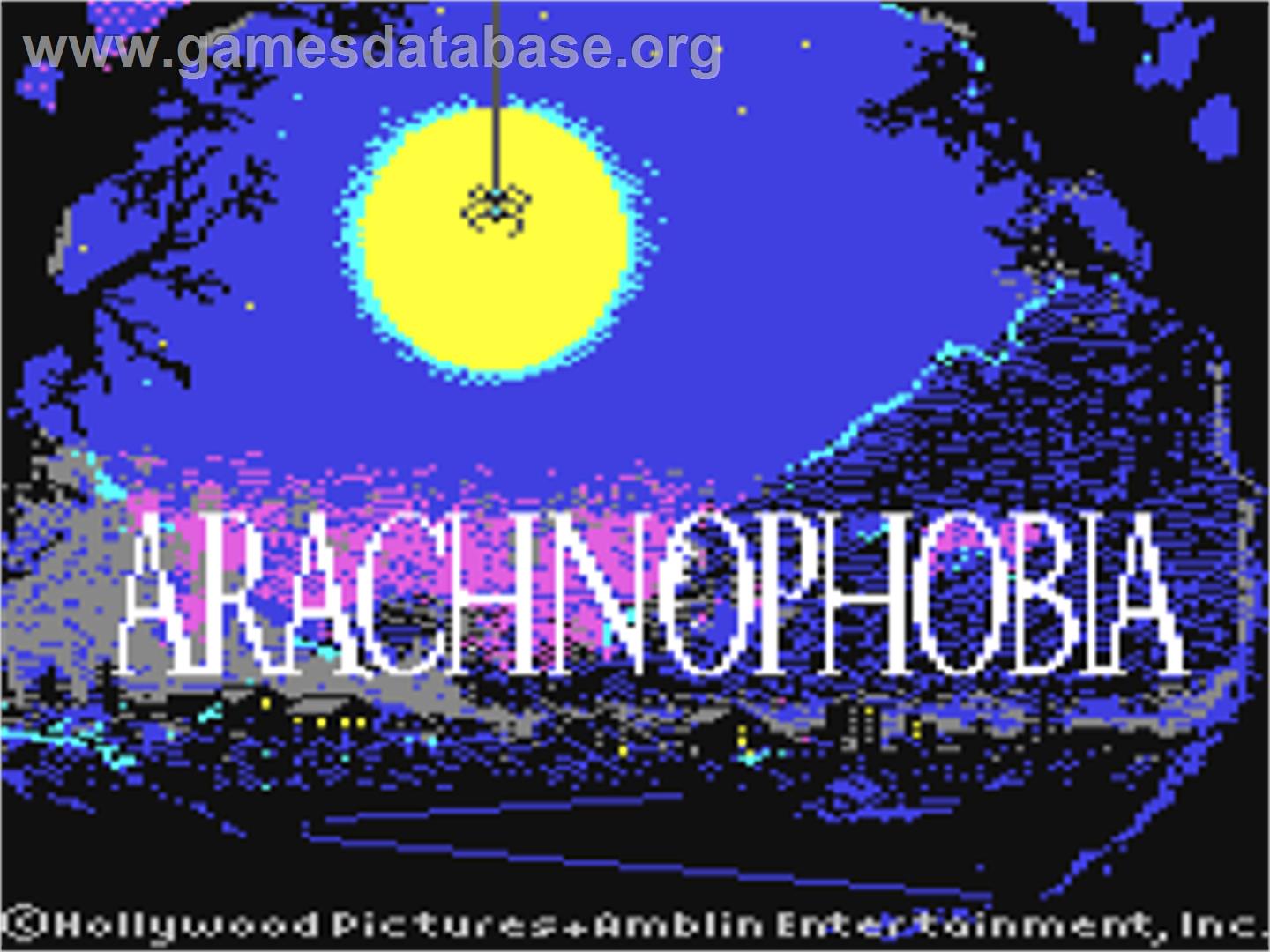 Arachnophobia - Commodore 64 - Artwork - Title Screen