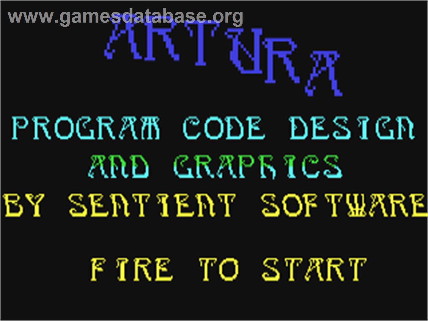 Artura - Commodore 64 - Artwork - Title Screen