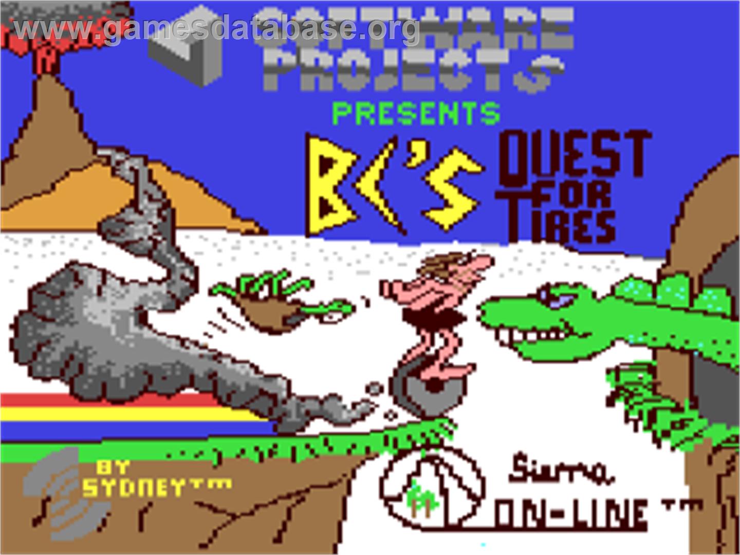 BC's Quest for Tires - Commodore 64 - Artwork - Title Screen
