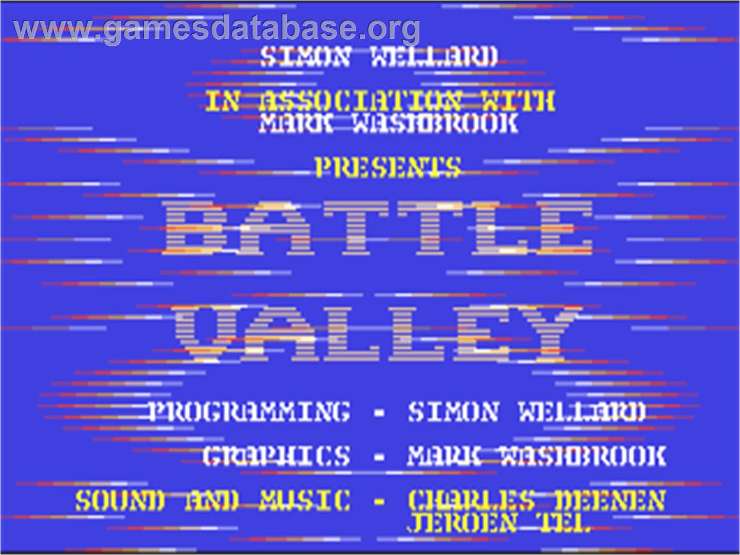 Battle Valley - Commodore 64 - Artwork - Title Screen