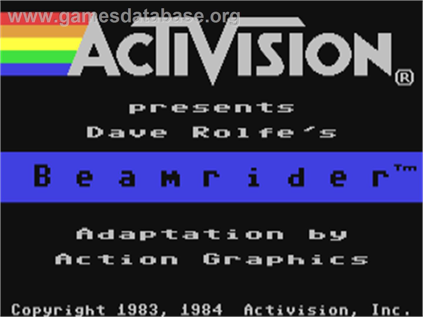 Beamrider - Commodore 64 - Artwork - Title Screen