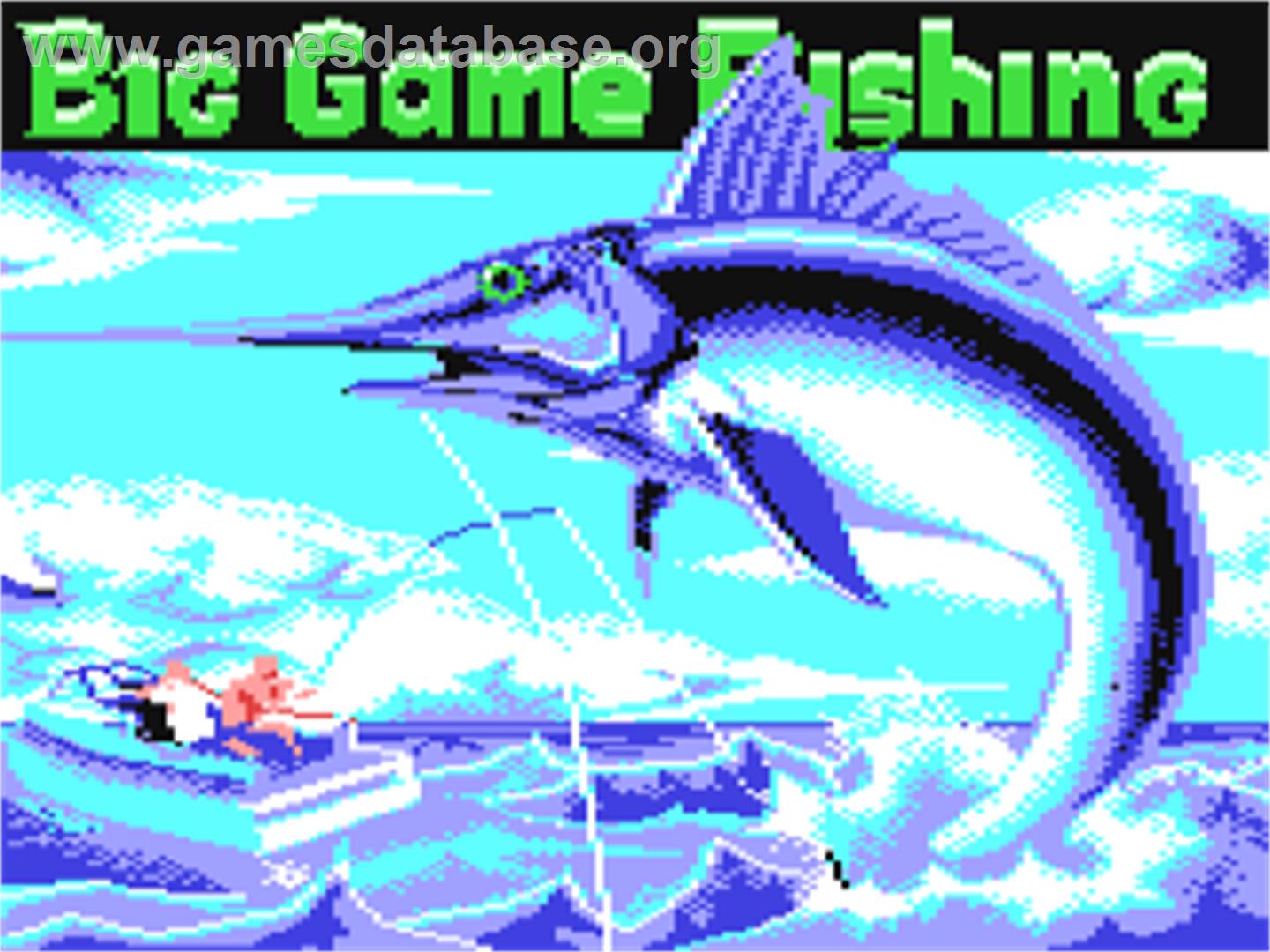 Big Game Fishing - Commodore 64 - Artwork - Title Screen