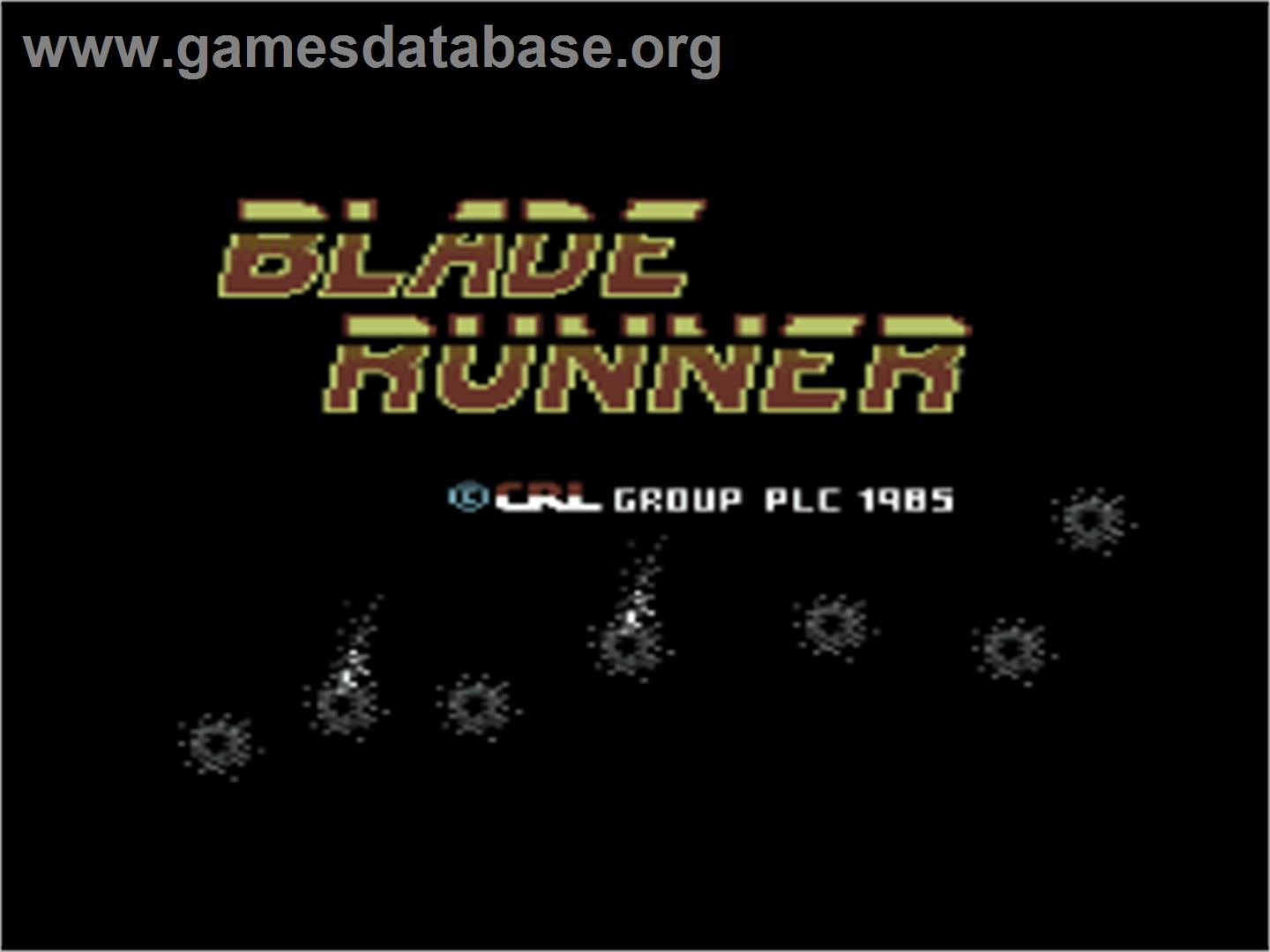 Blade Runner - Commodore 64 - Artwork - Title Screen