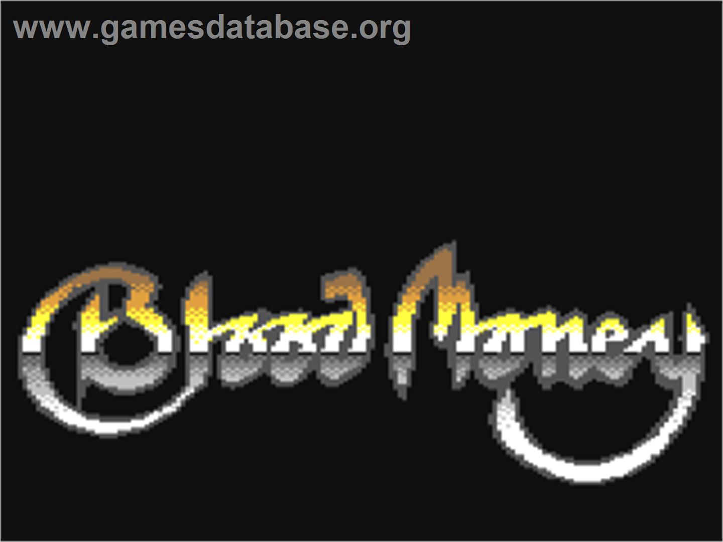 Blood Money - Commodore 64 - Artwork - Title Screen