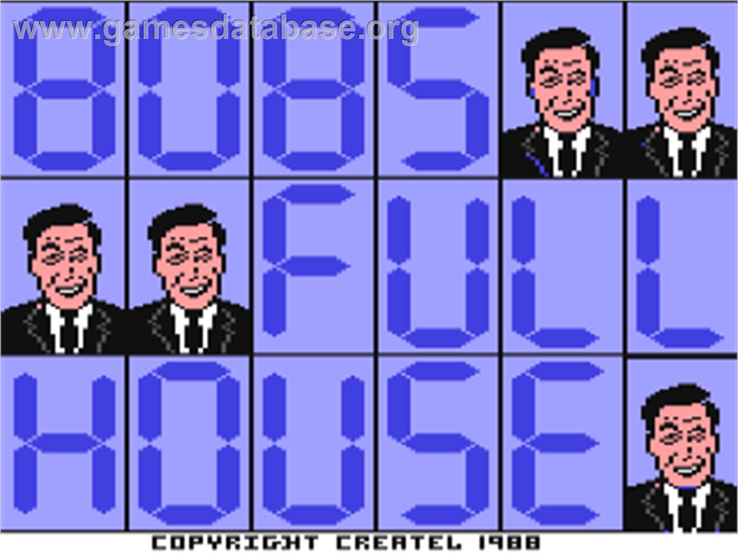 Bob's Full House - Commodore 64 - Artwork - Title Screen
