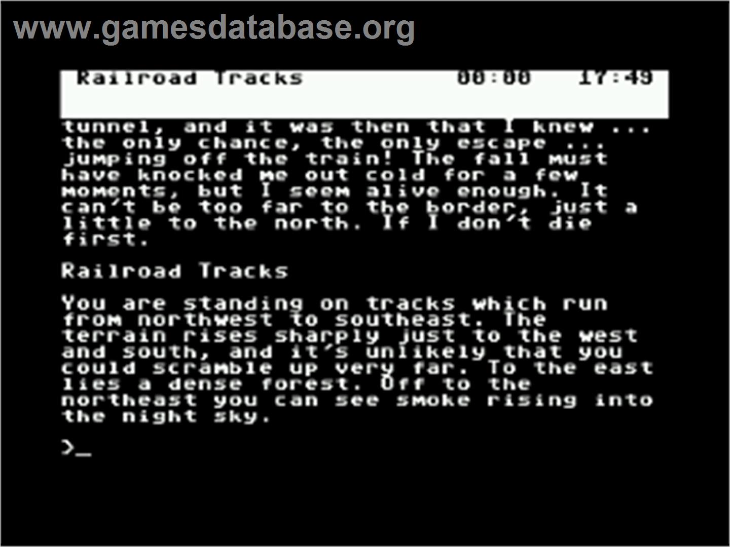 Border Zone - Commodore 64 - Artwork - Title Screen