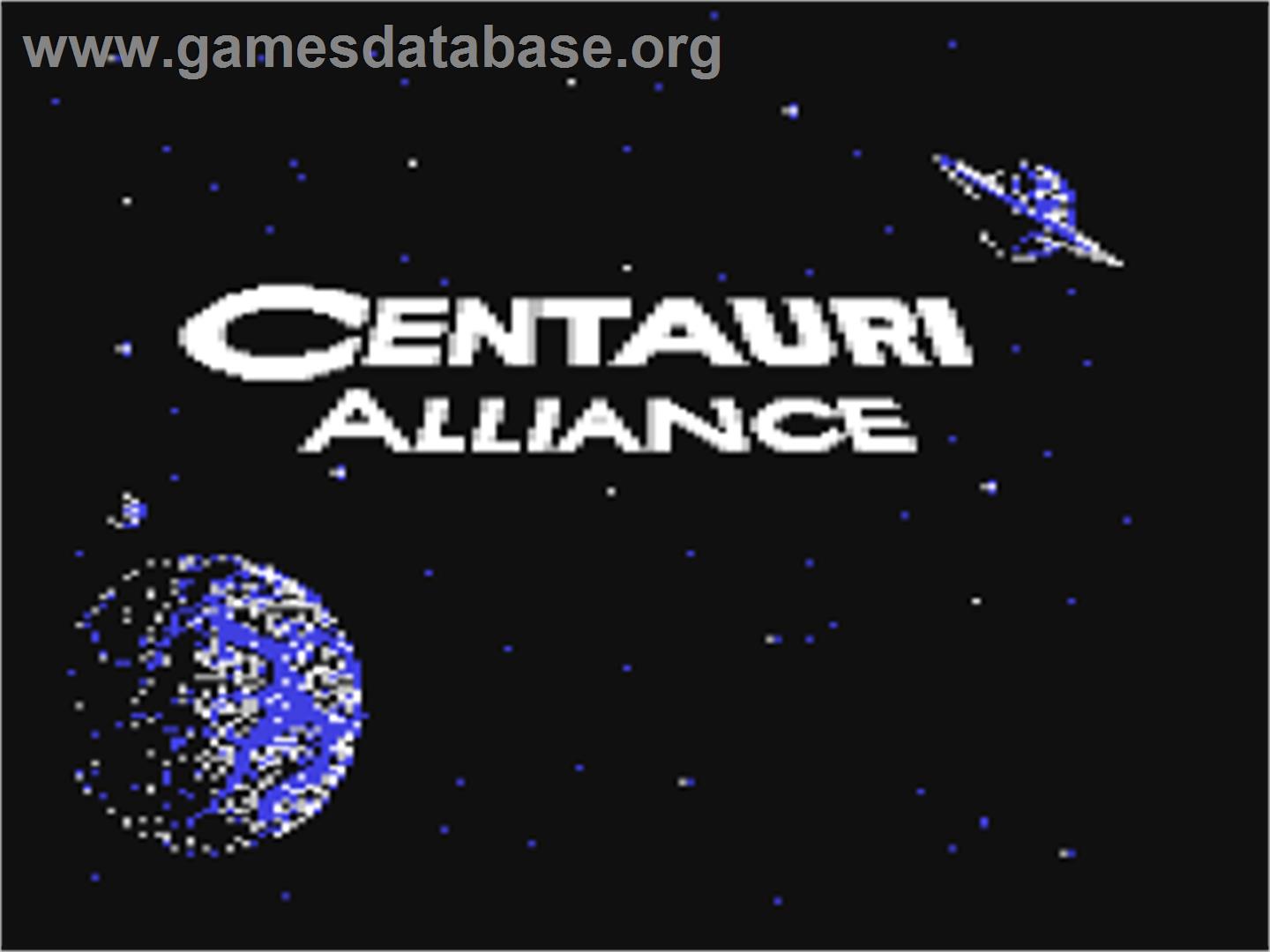 Centauri Alliance - Commodore 64 - Artwork - Title Screen