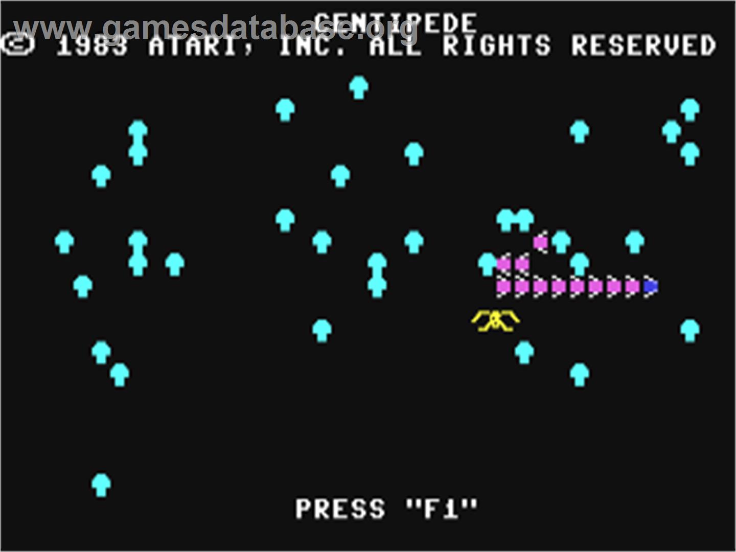 Centipede - Commodore 64 - Artwork - Title Screen
