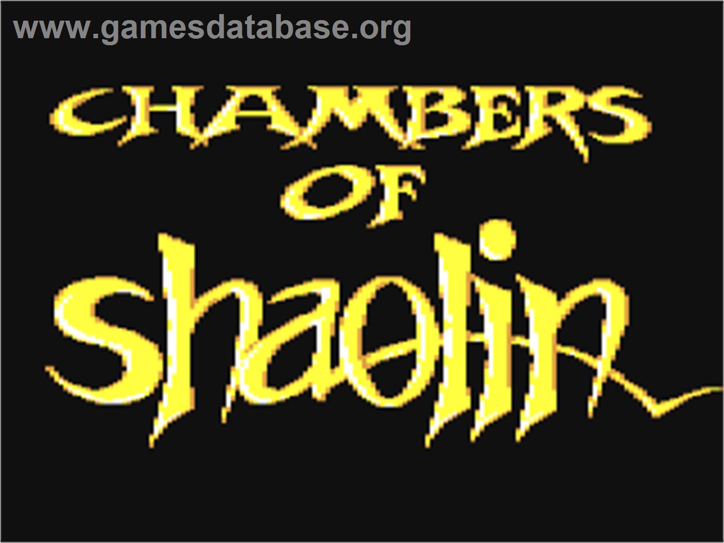 Chambers of Shaolin - Commodore 64 - Artwork - Title Screen