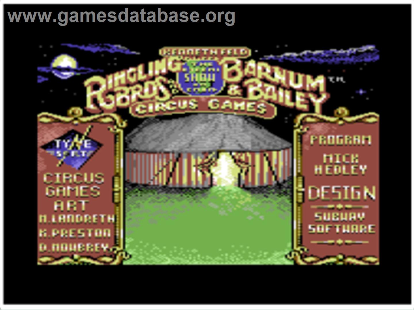 Circus Games - Commodore 64 - Artwork - Title Screen