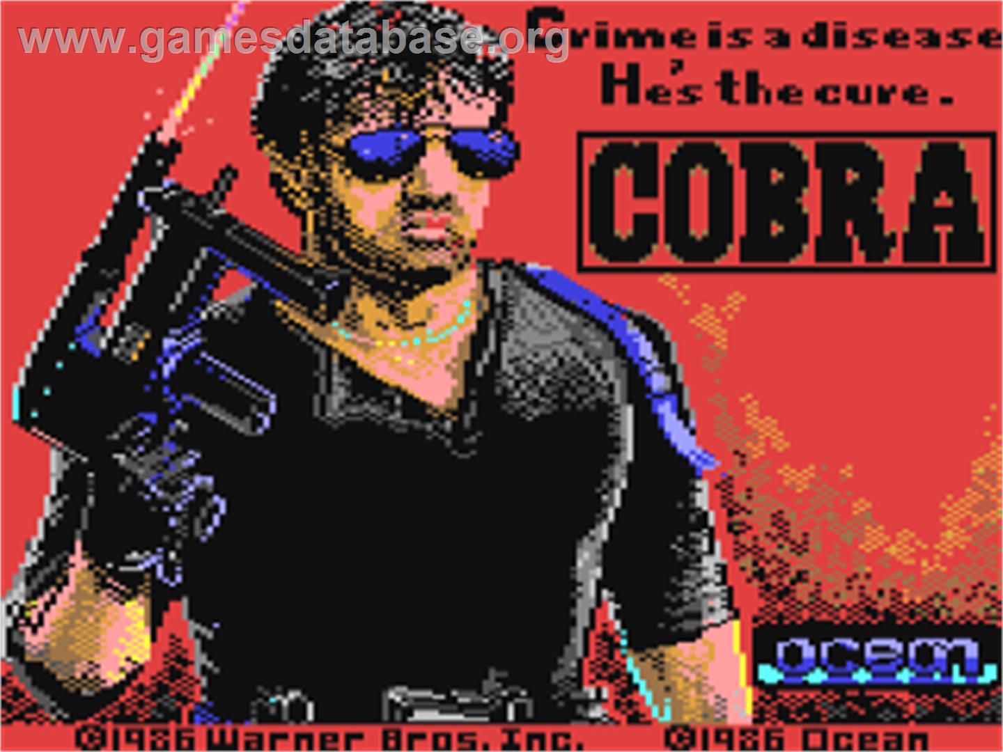 Cobra - Commodore 64 - Artwork - Title Screen
