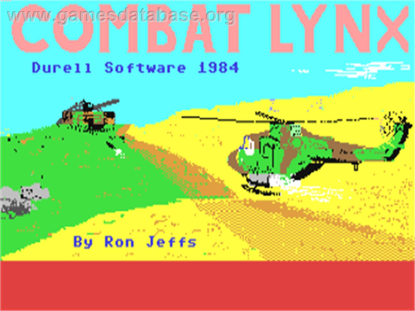 Combat Lynx - Commodore 64 - Artwork - Title Screen