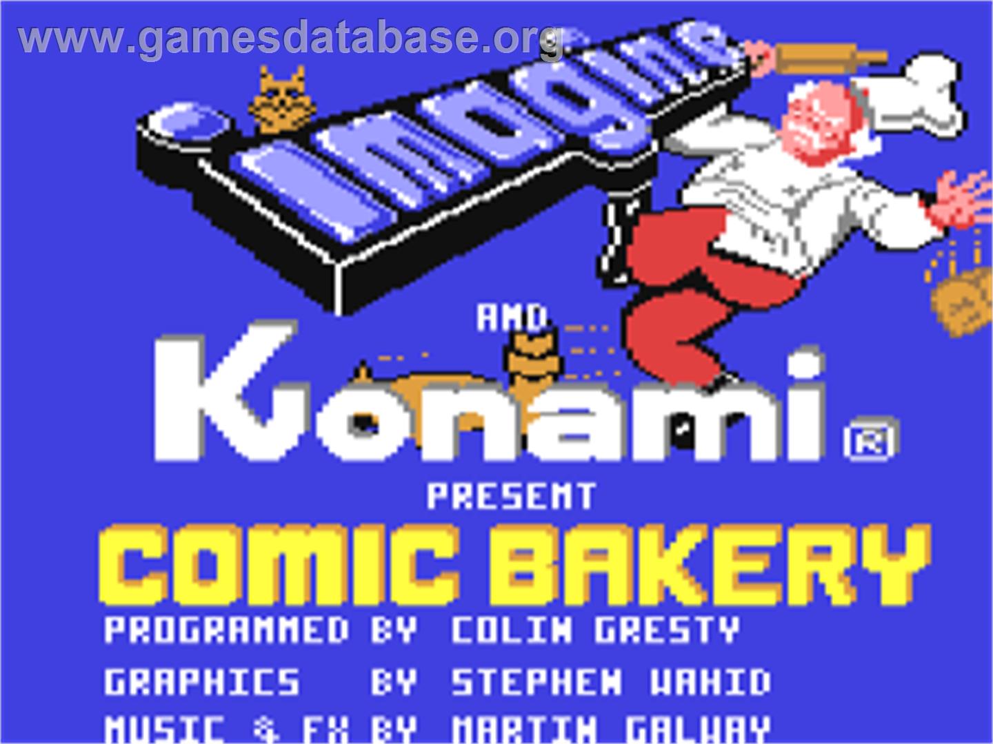 Comic Bakery - Commodore 64 - Artwork - Title Screen