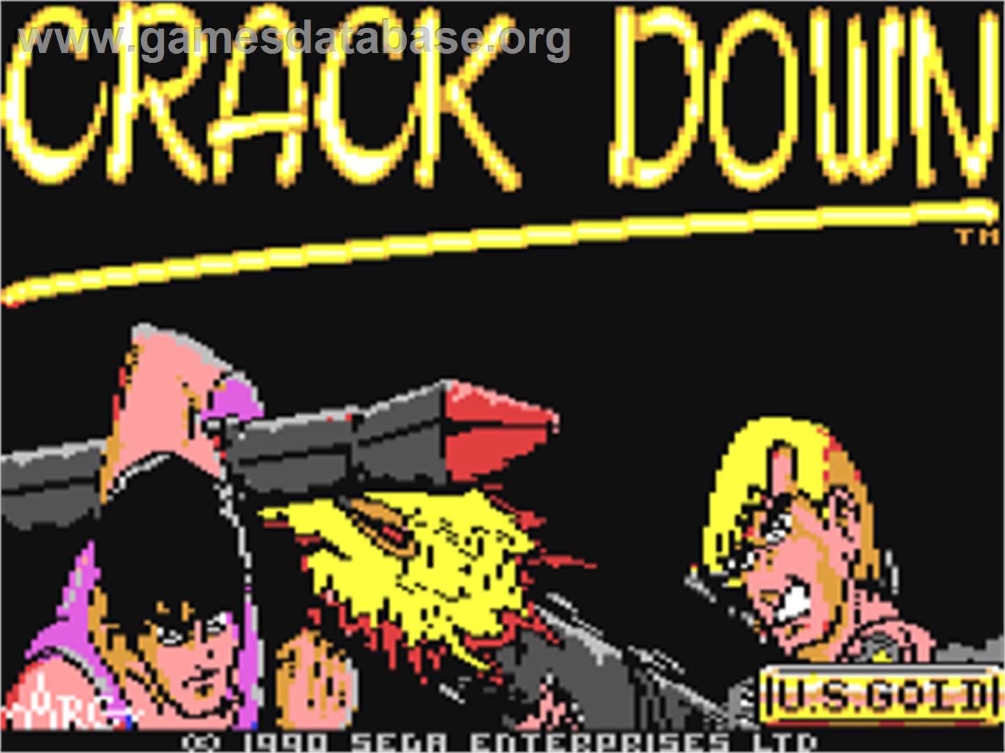 Crack Down - Commodore 64 - Artwork - Title Screen