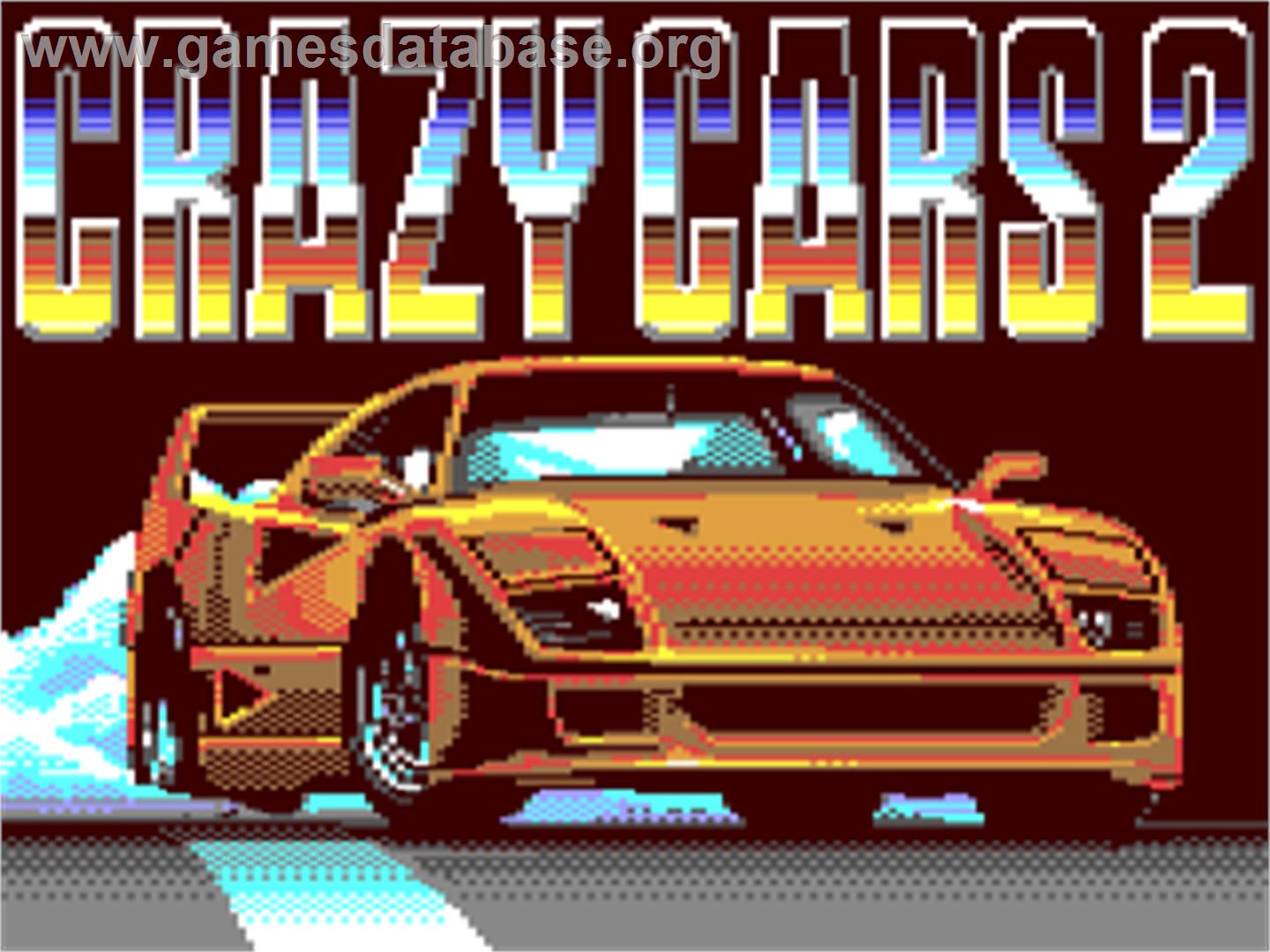 Crazy Cars 2 - Commodore 64 - Artwork - Title Screen