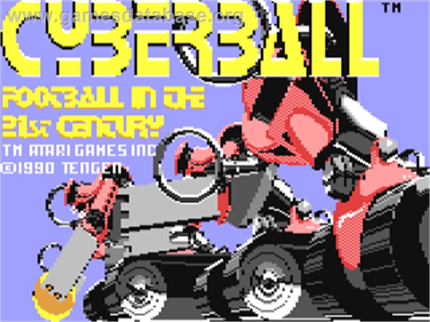 Cyberball - Commodore 64 - Artwork - Title Screen