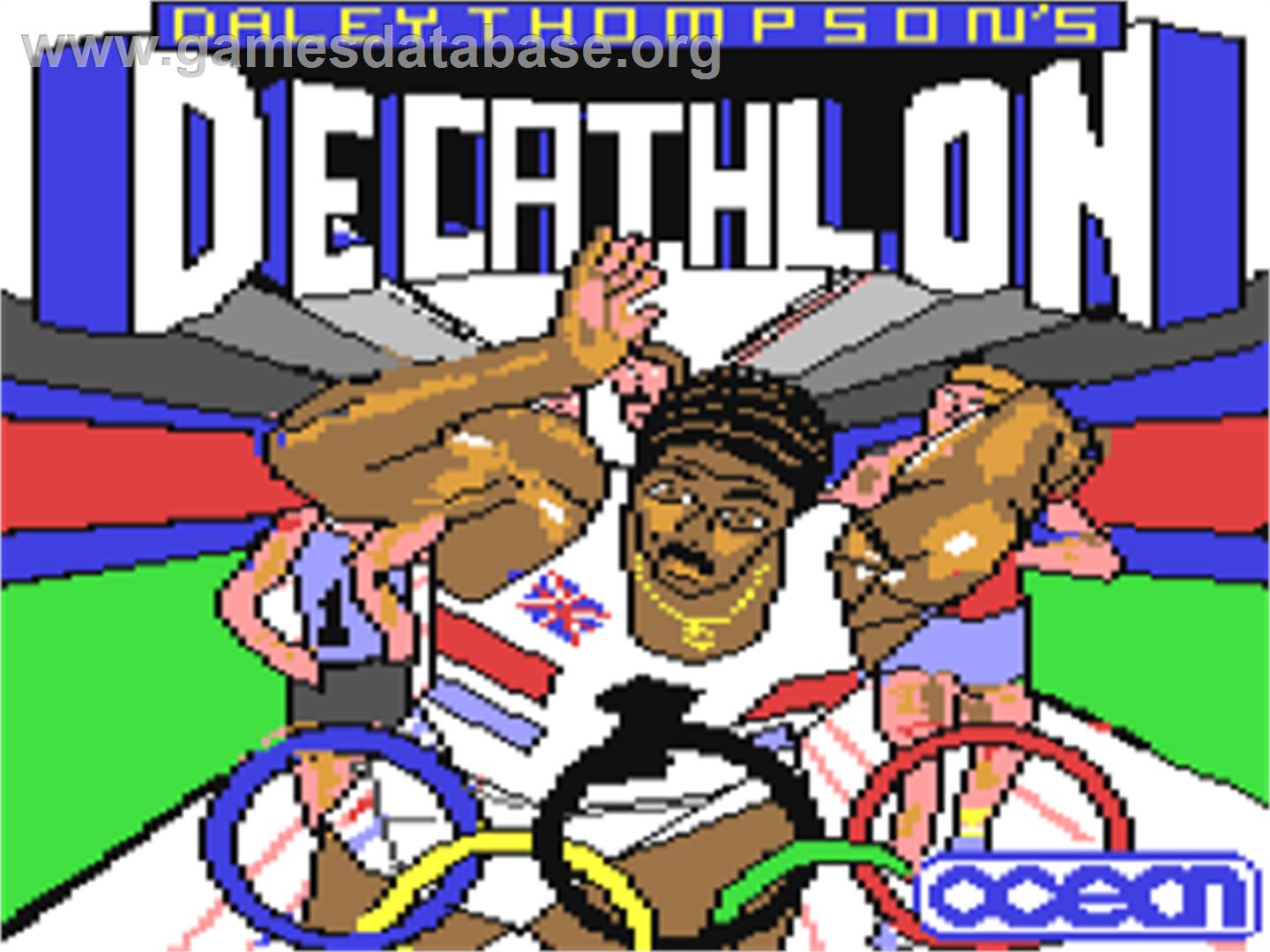 Daley Thompson's Decathlon - Commodore 64 - Artwork - Title Screen