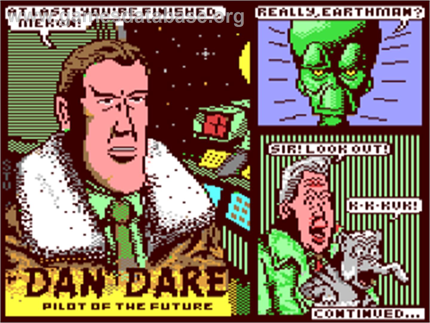 Dan Dare: Pilot of the Future - Commodore 64 - Artwork - Title Screen