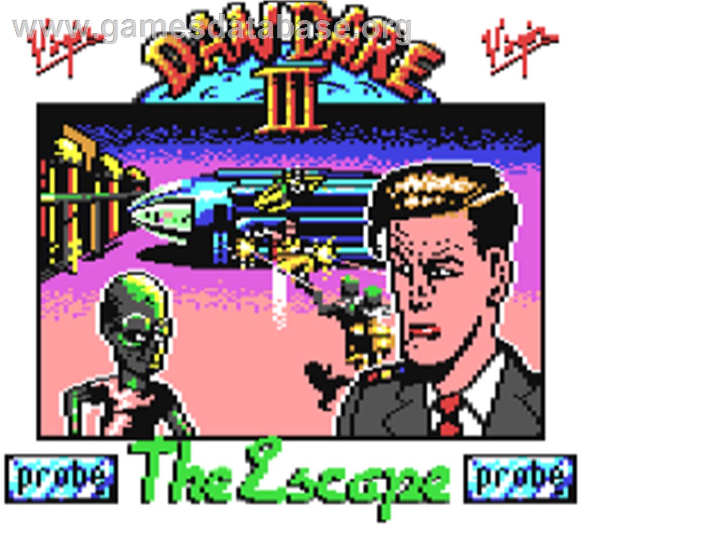 Dan Dare III: The Escape - Commodore 64 - Artwork - Title Screen