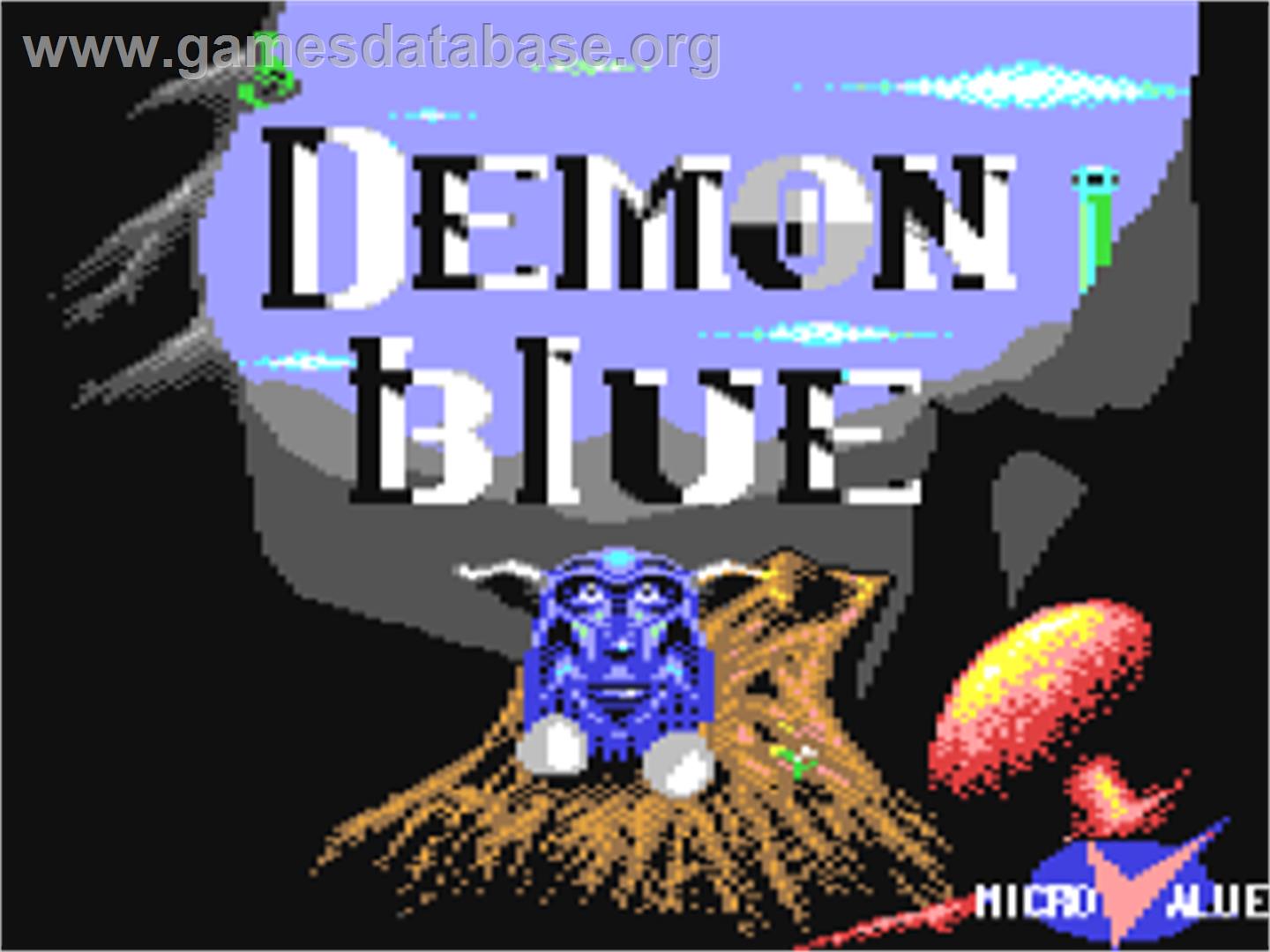 Demon Blue - Commodore 64 - Artwork - Title Screen