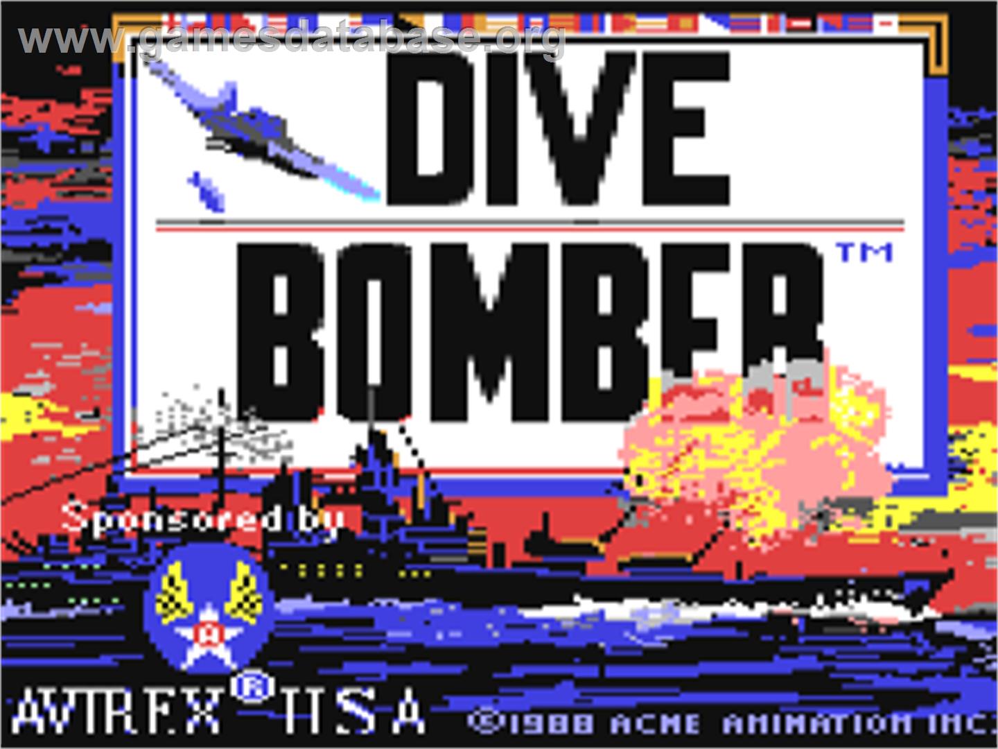 Dive Bomber - Commodore 64 - Artwork - Title Screen