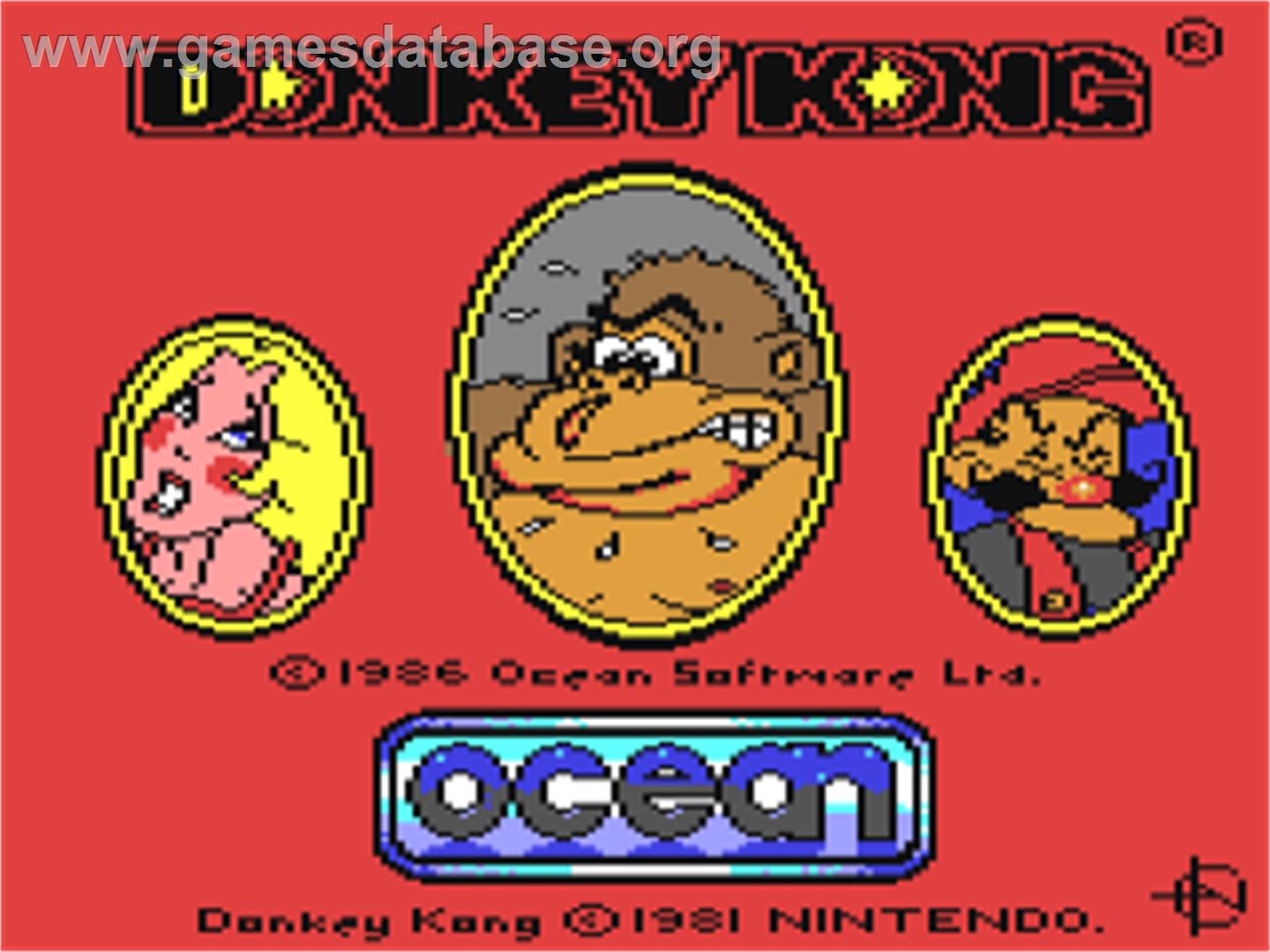 Donkey Kong - Commodore 64 - Artwork - Title Screen