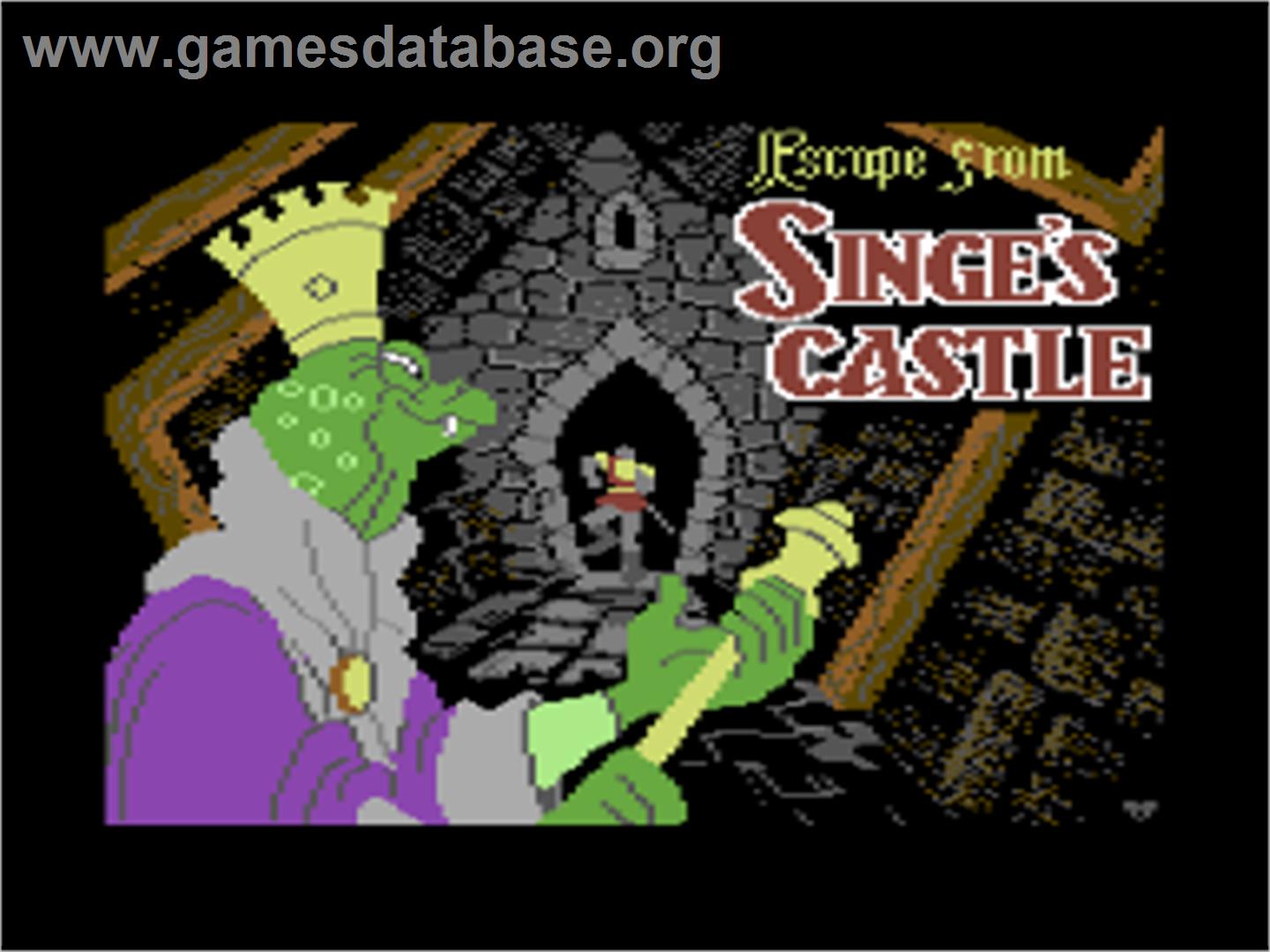 Dragon's Lair II: Escape from Singe's Castle - Commodore 64 - Artwork - Title Screen