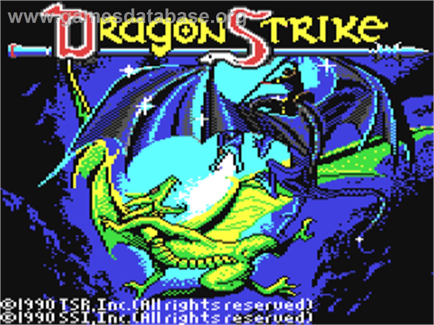 DragonStrike - Commodore 64 - Artwork - Title Screen