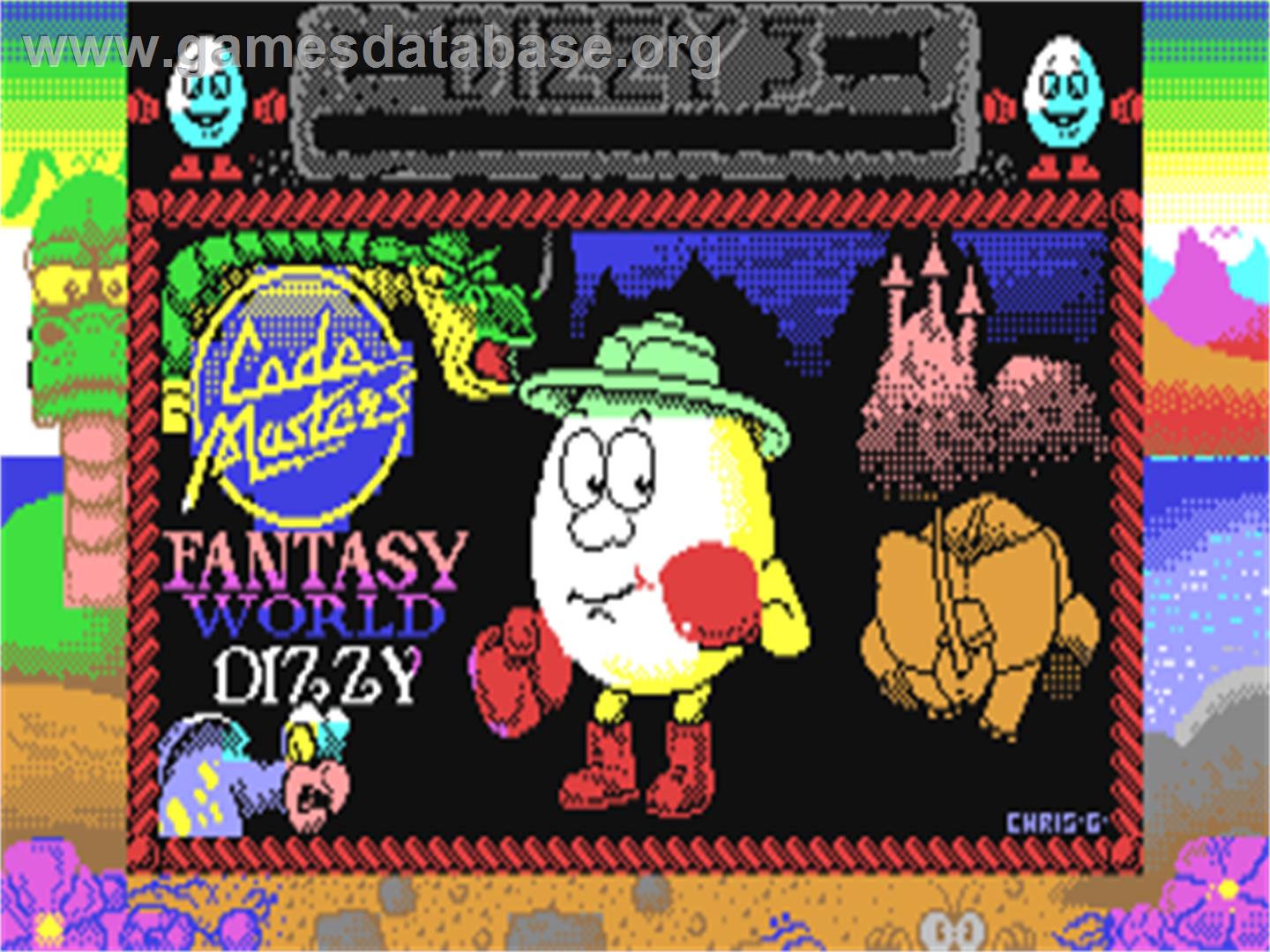 Fantasy World Dizzy - Commodore 64 - Artwork - Title Screen