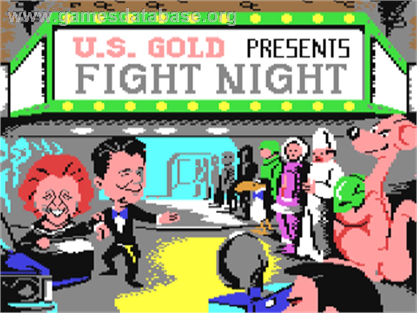 Fight Night - Commodore 64 - Artwork - Title Screen