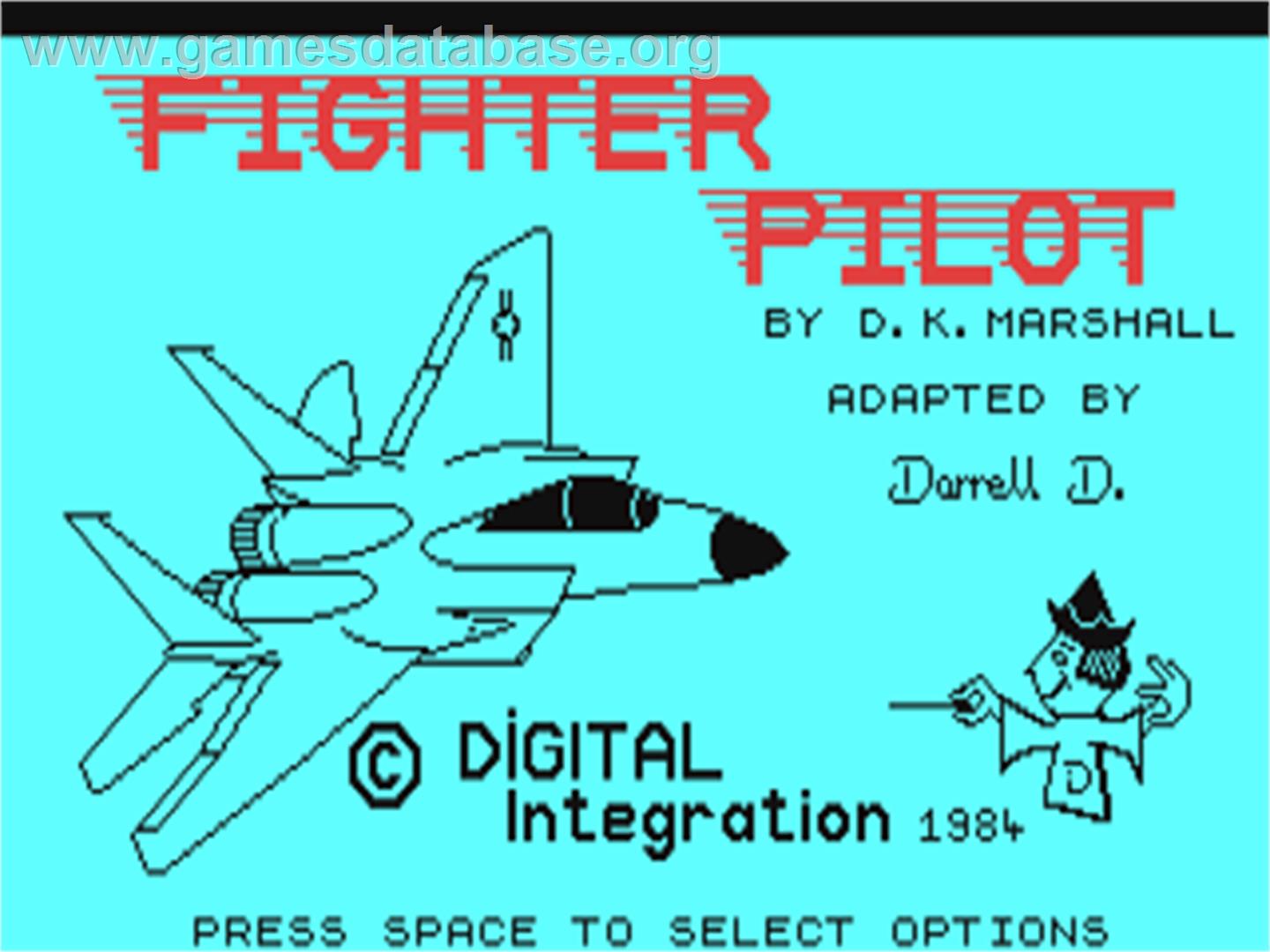 Fighter Pilot - Commodore 64 - Artwork - Title Screen