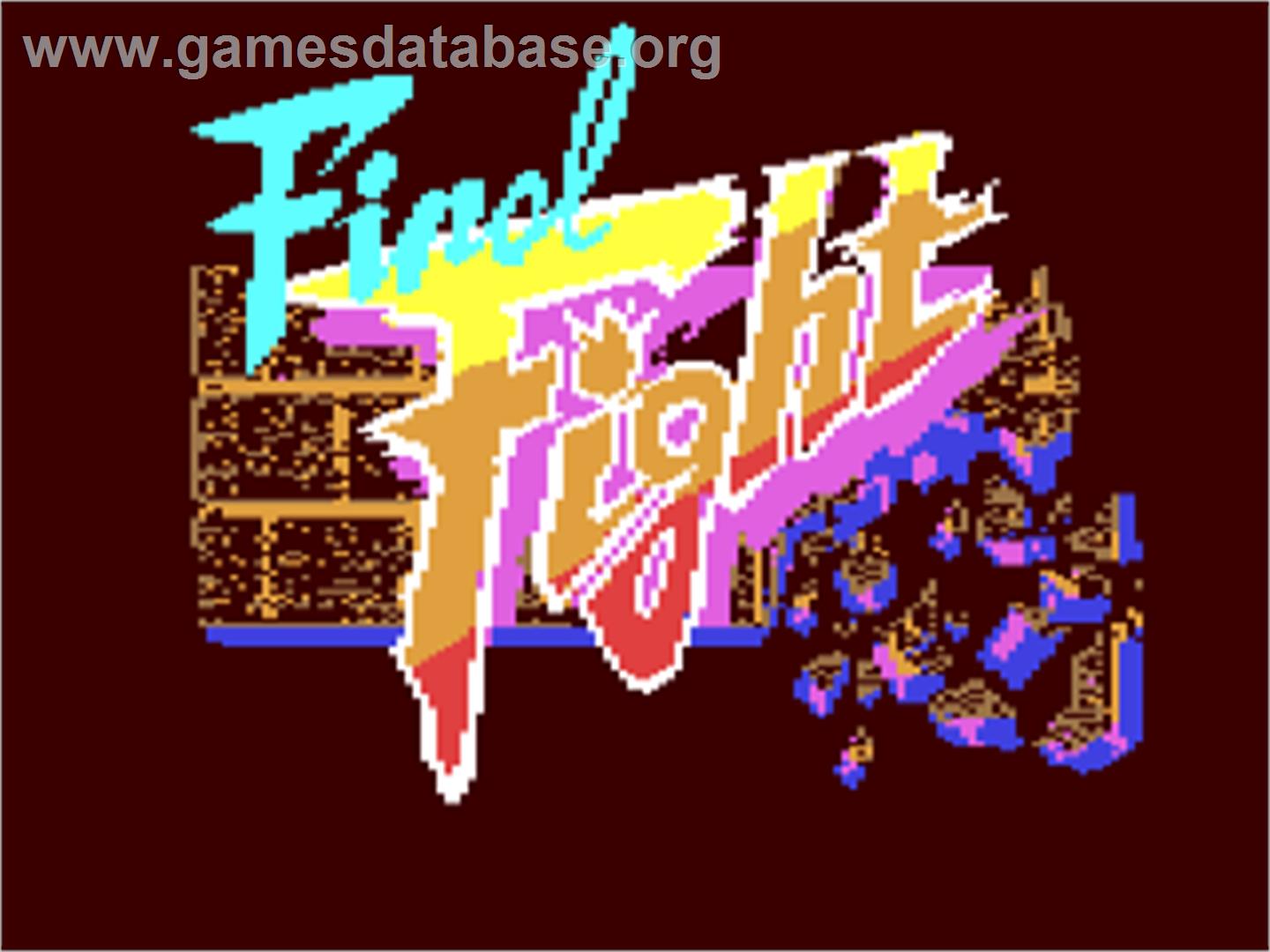 Final Fight - Commodore 64 - Artwork - Title Screen