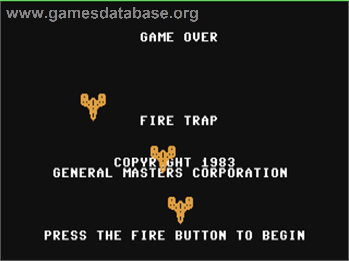 FireTrap - Commodore 64 - Artwork - Title Screen