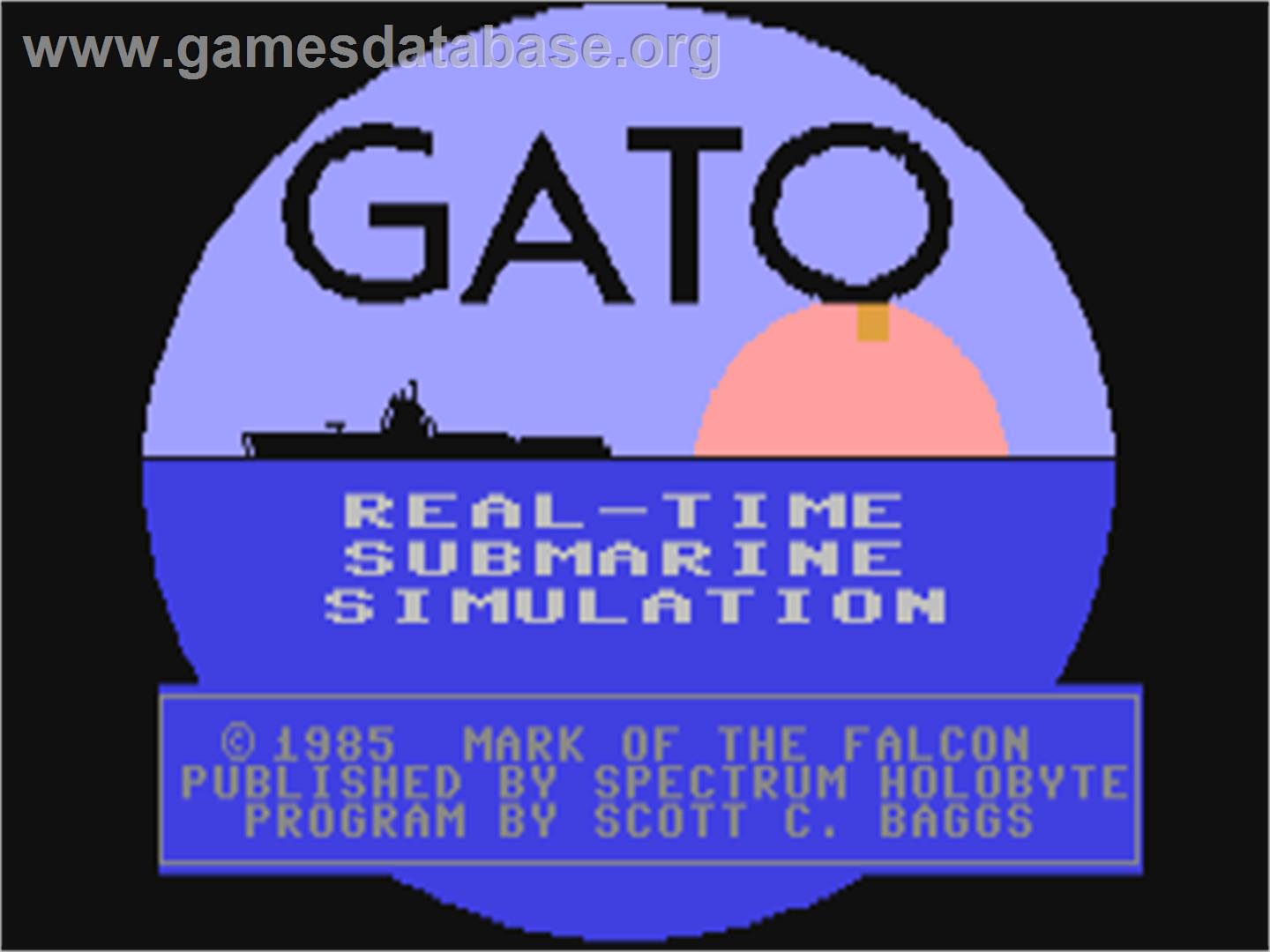 GATO - Commodore 64 - Artwork - Title Screen