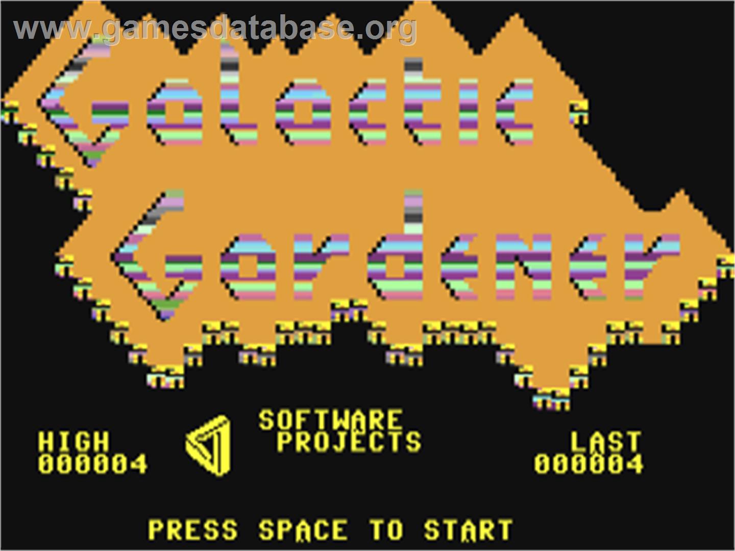 Galactic Gardener - Commodore 64 - Artwork - Title Screen