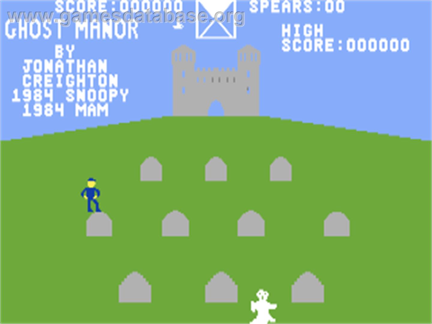 Ghost Manor - Commodore 64 - Artwork - Title Screen