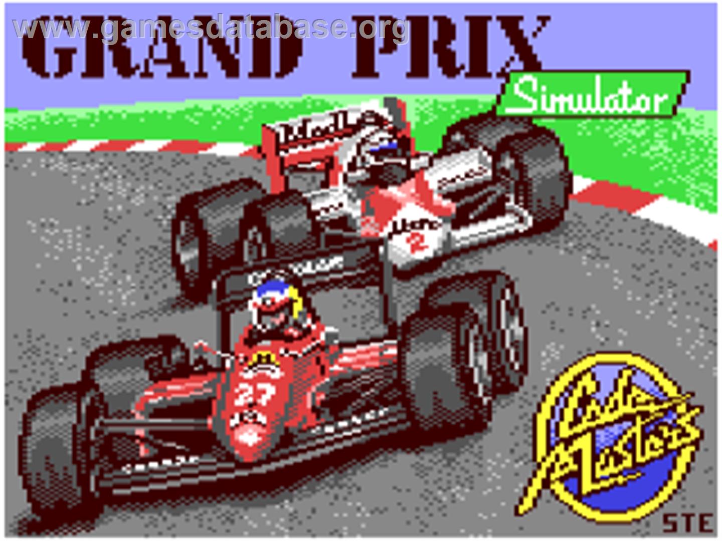 Grand Prix Simulator - Commodore 64 - Artwork - Title Screen