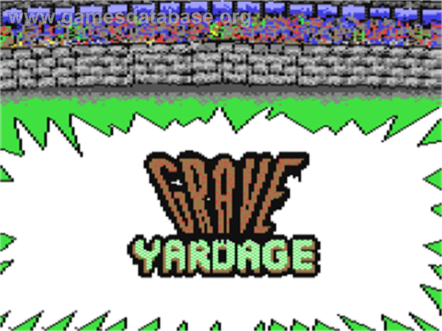 Grave Yardage - Commodore 64 - Artwork - Title Screen