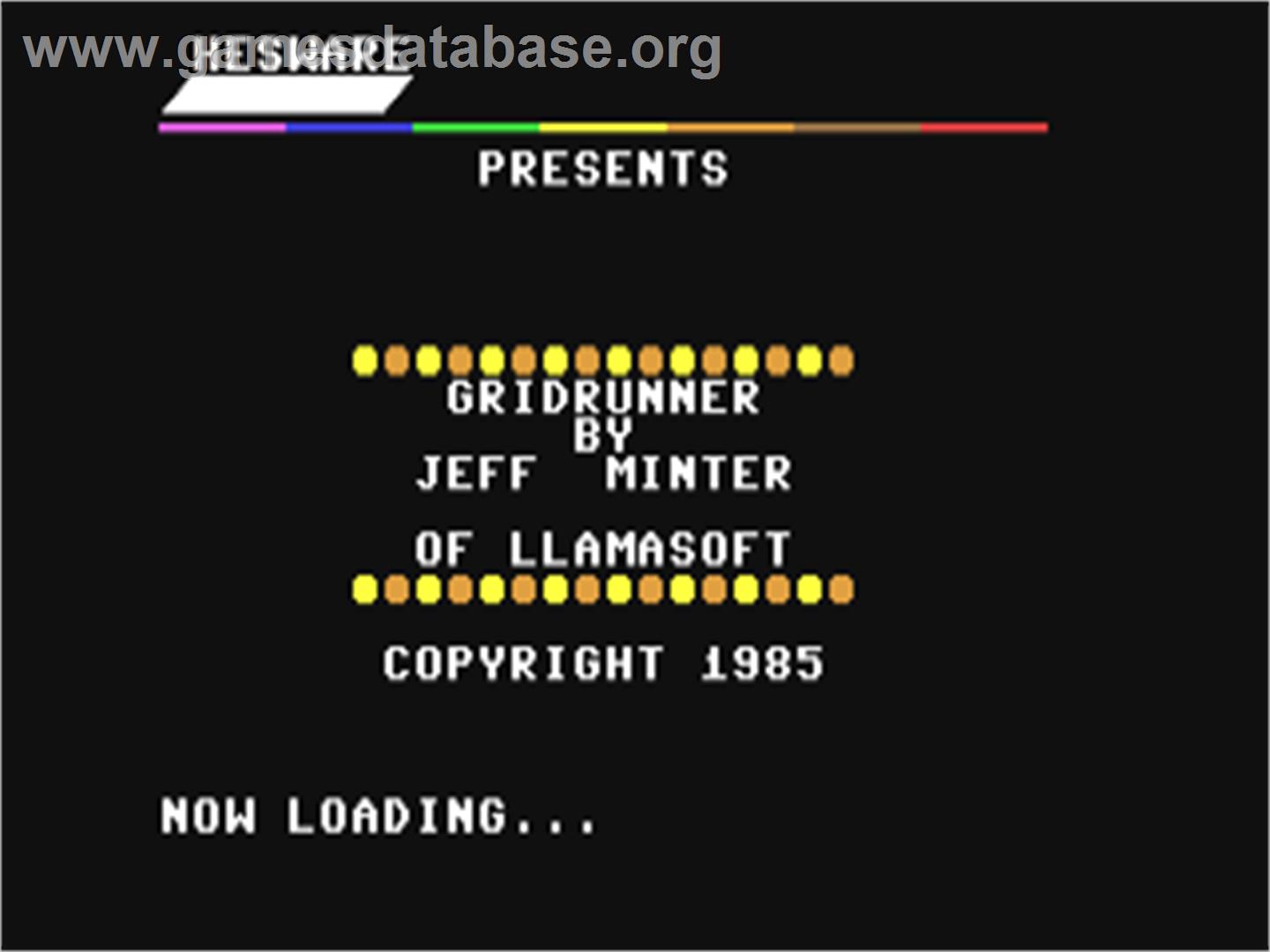 Gridrunner - Commodore 64 - Artwork - Title Screen