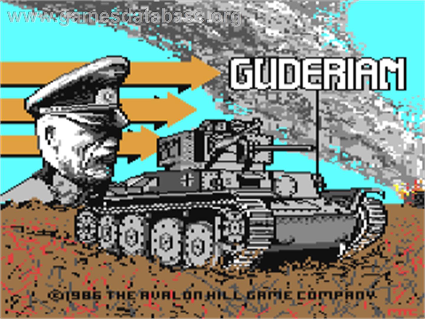 Guderian - Commodore 64 - Artwork - Title Screen