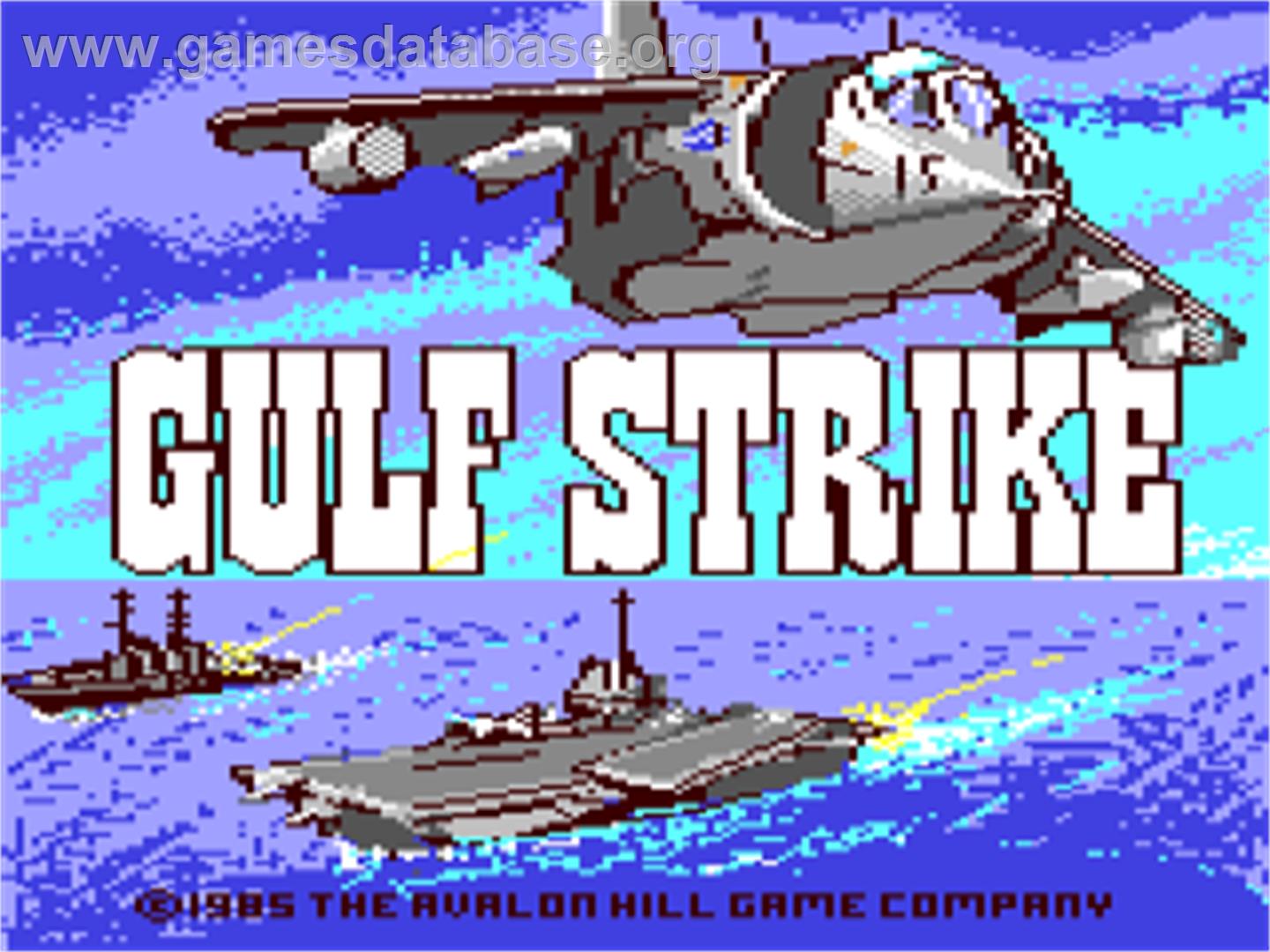 Gulf Strike - Commodore 64 - Artwork - Title Screen