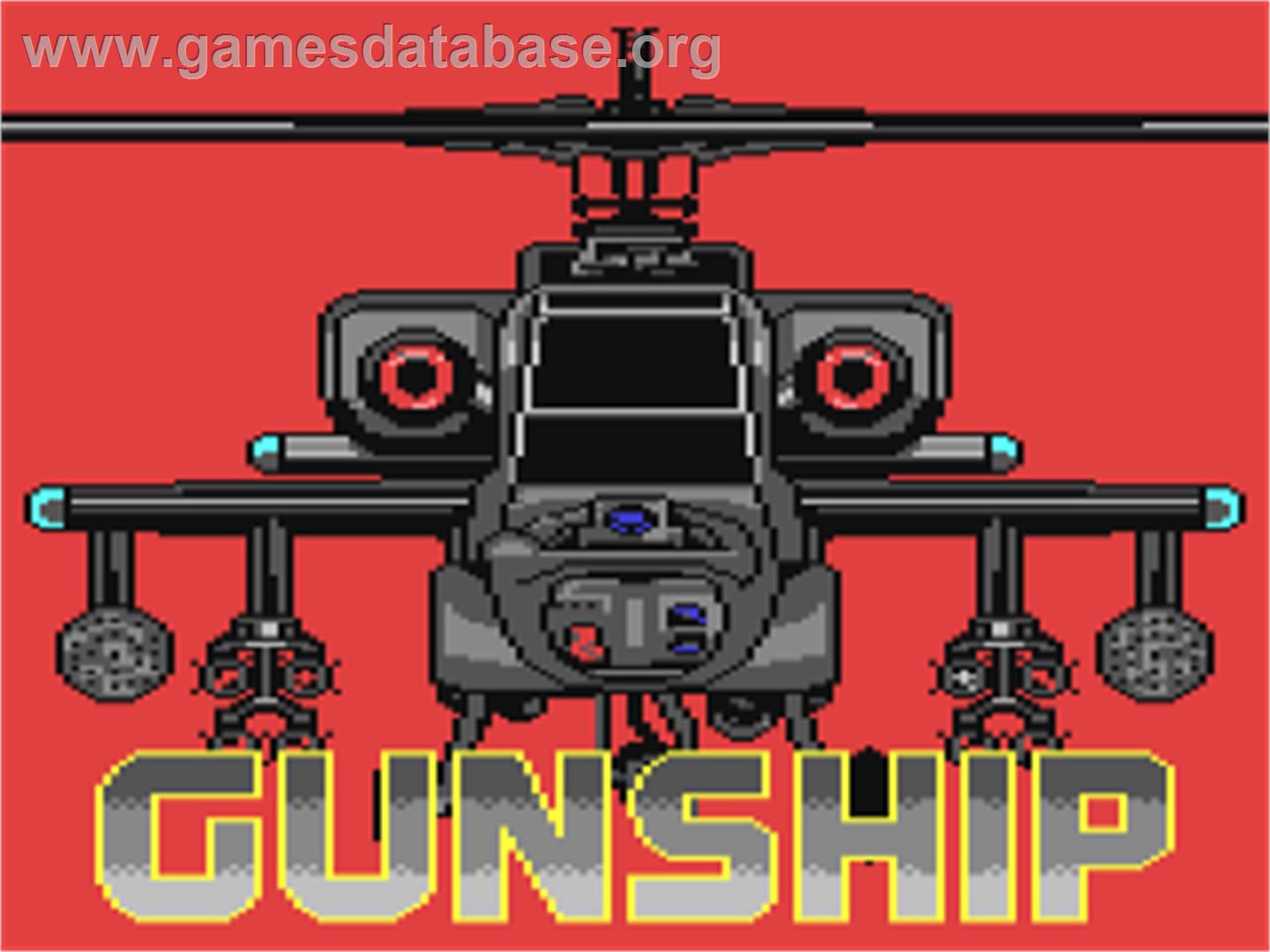 Gunship - Commodore 64 - Artwork - Title Screen