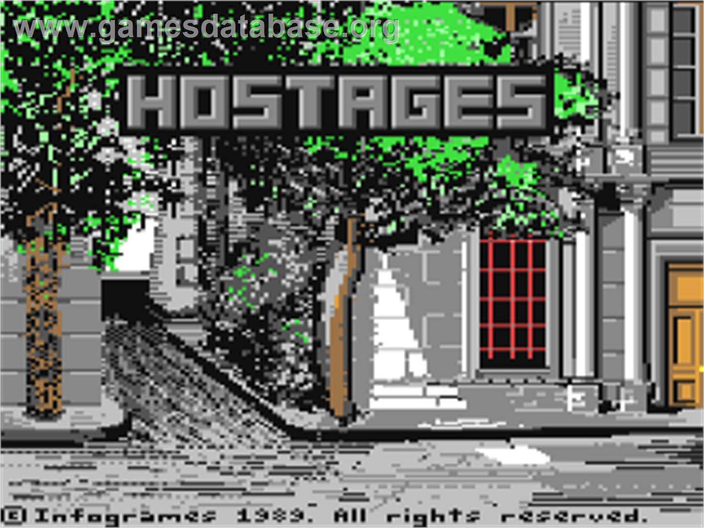 Hostage: Rescue Mission - Commodore 64 - Artwork - Title Screen