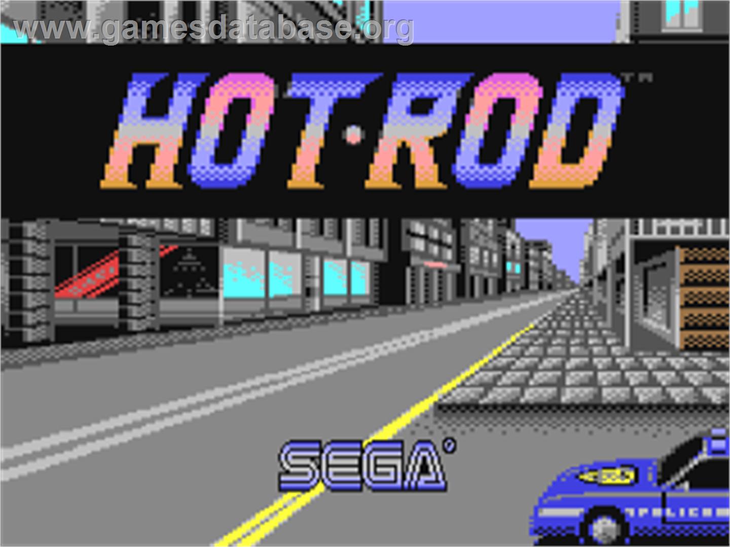 Hot Rod - Commodore 64 - Artwork - Title Screen