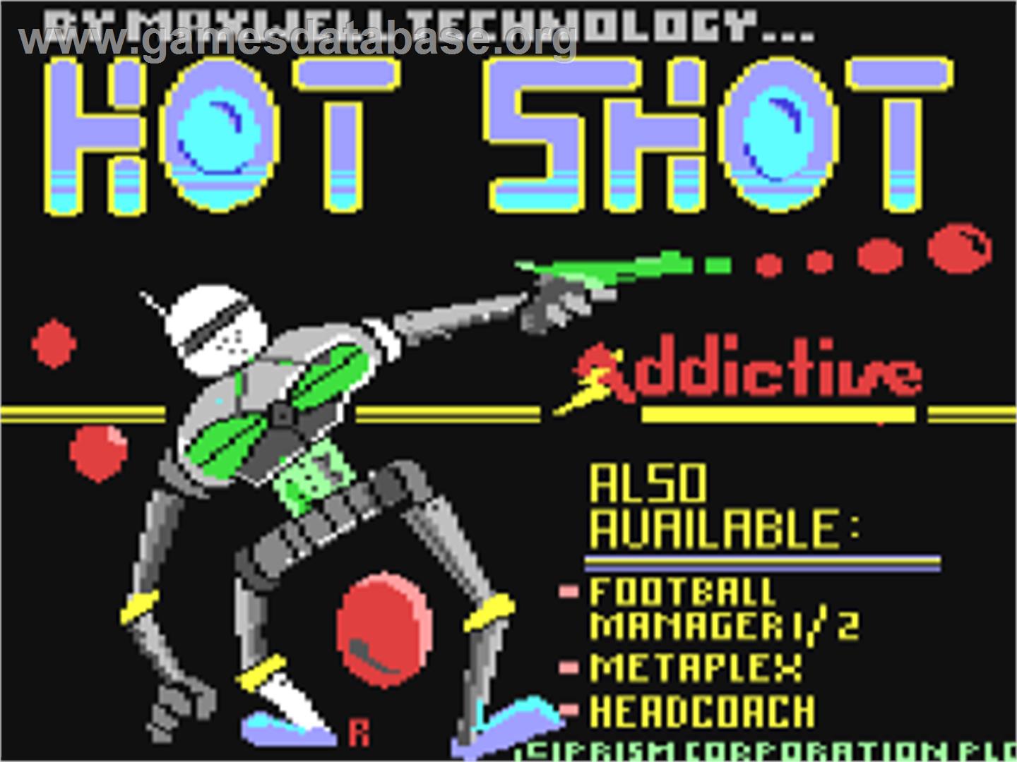Hotshot - Commodore 64 - Artwork - Title Screen