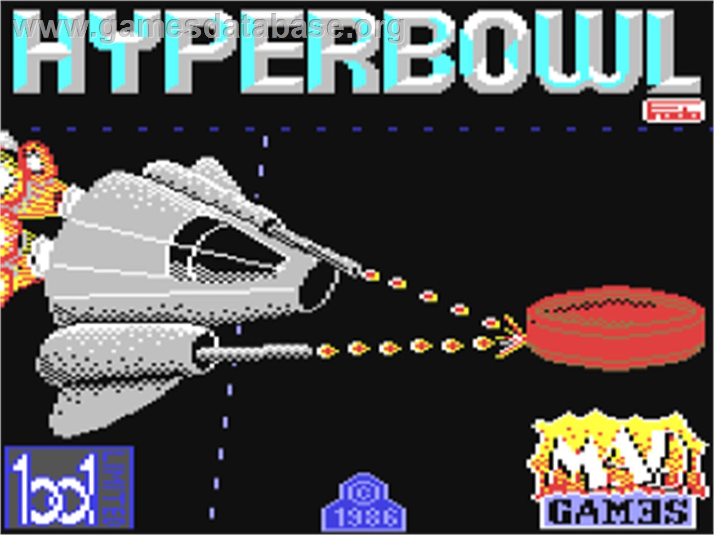 Hyperbowl - Commodore 64 - Artwork - Title Screen