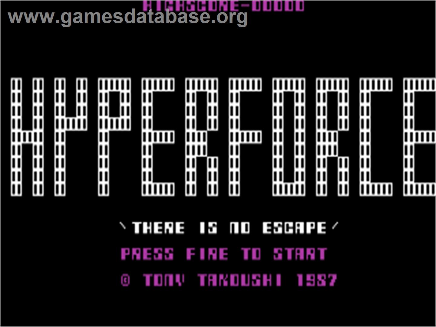 Hyperforce - Commodore 64 - Artwork - Title Screen